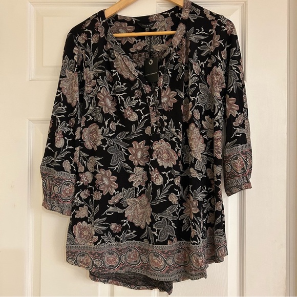 NWT LUCKY BRAND Border sprint Floral Tunic Size 1X - Picture 9 of 10